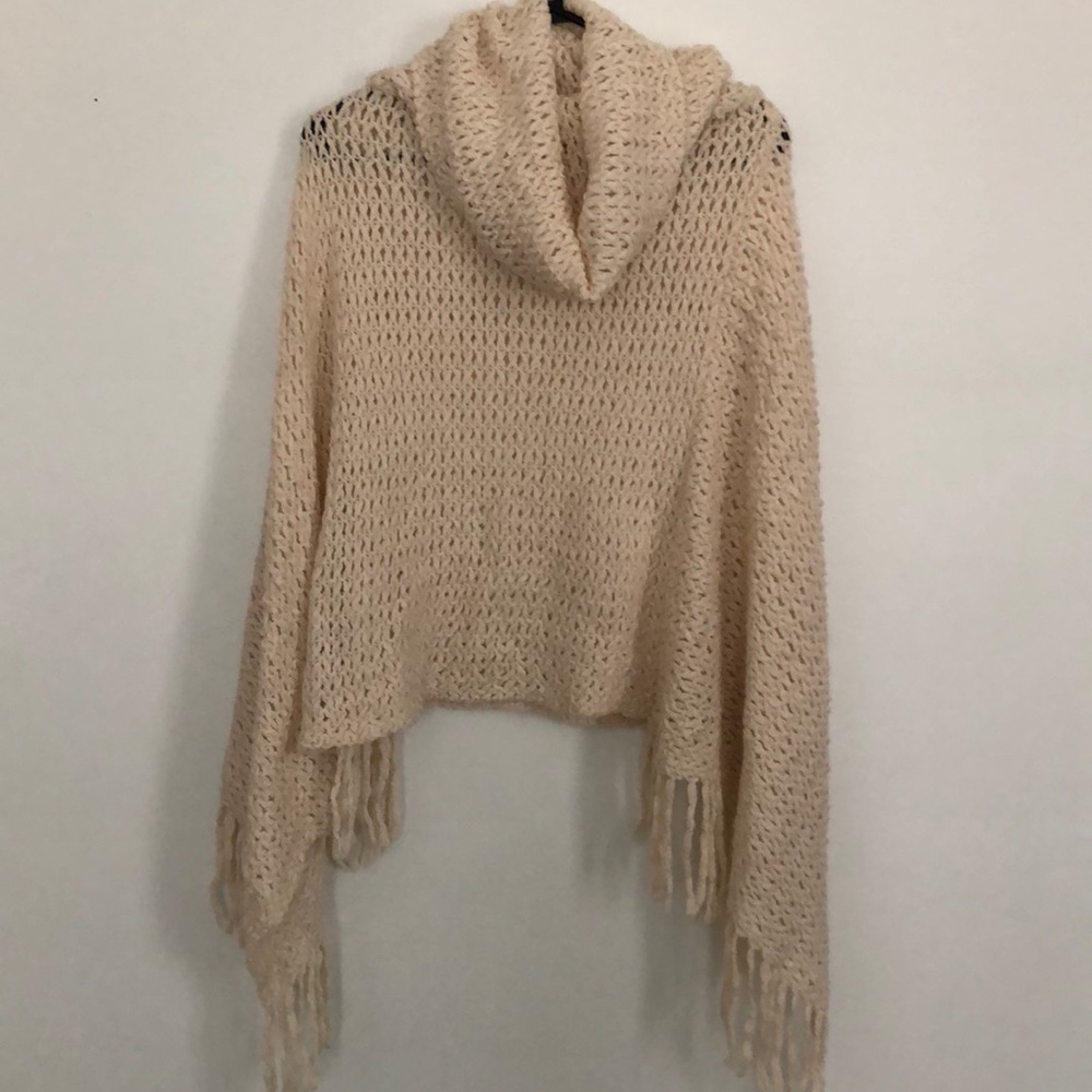 Cream Poncho